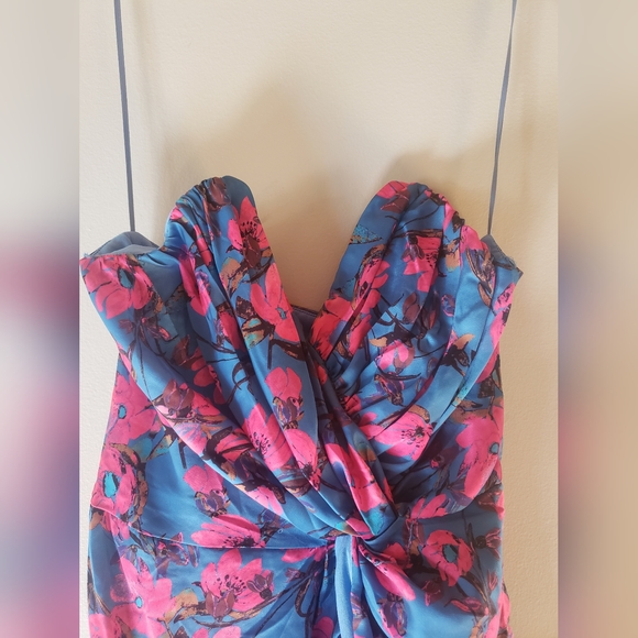 Lulu's (Dee Elly) blue and pink dress size medium NEW UNWORN - Picture 3 of 4